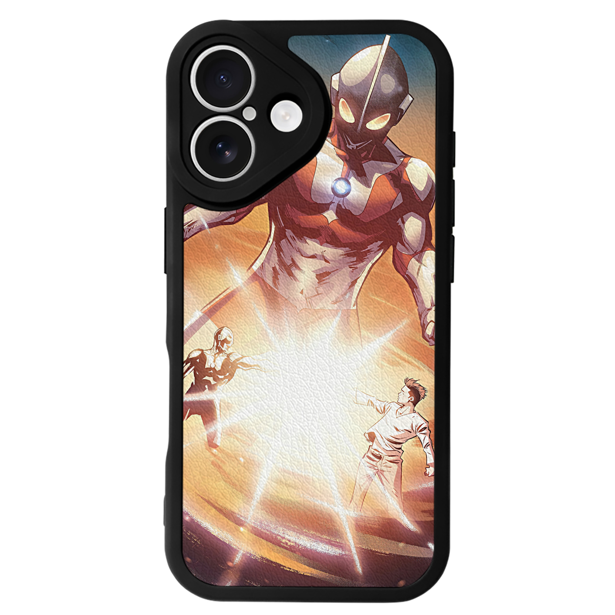 （画像用） ウルトラマン Ultraman 【iPhone 16シリーズ対応】シリコンスマホケース（レザー調） 材質：シリコン